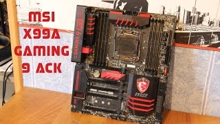 Présentation de la MSI X99A Gaming 9 ACK FR [upl. by Kellby23]