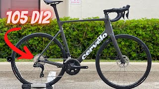 SHIMANO 105 DI2 12 SPEED 2023 CERVELO SOLOIST 105 DI2 WHATS THE WEIGHT [upl. by Nodarb]