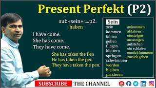 Present Perfekt P2  German Grammar A2  Learn German [upl. by Ydnik342]