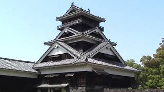 032 Japan Kumamoto 7 Kumamoto Castle SD 480p [upl. by Mrots]