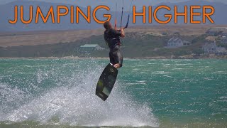 Jumping Higher Kiteboard Tutorial inc landing heli loops launching conditions amp safety [upl. by Assyral]