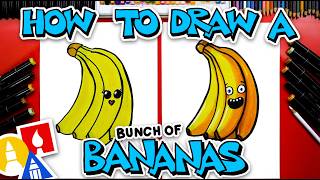 How To Draw A Funny Bunch Of Bananas [upl. by Coretta]