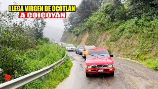 Así reciben a la Virgen Peregrina de Ocotlán en Coicoyán a pesar de la Lluvia [upl. by Giacobo614]