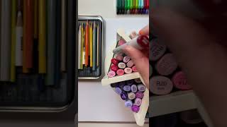 Organizing Copic Sketch Markers ASMR [upl. by Annerahs956]