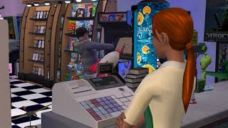 downtown arcade 🎮🥤sims 2 gameplay [upl. by Nesyaj]