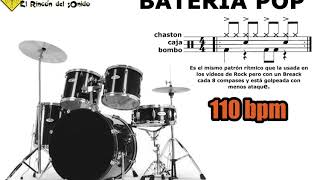 Bateria pop 110 bpm [upl. by Sualocin]