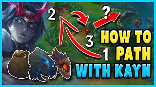 Season 14 Kayn Pathing Guide To 1v9 [upl. by Adniled]