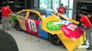 Incredible 2013 Kyle Busch MampMS NASCAR Wrap Time Lapse  How NASCAR cars are painted [upl. by Carole955]