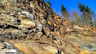 Huge Quarry With Oxidized amp Mineralized Argillitic Veins [upl. by Naman]