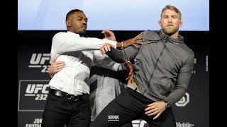 Jon Jones Shoves Alexander Gustafsson at UFC 232 Staredown  MMA Fighting [upl. by Demmer97]