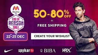 Myntra EORS  End of Reason Sale is from 22nd to 25th Dec [upl. by Gretta521]