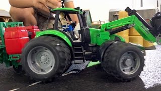 BRUDER Toys for Children ♦ BRUDER Deutz AGROTRON TRACTOR Feldspritze ♦ KID VIDEO [upl. by Adley]