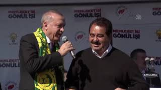 İbrahim Tatlıses Recep Tayyip Erdoğanın mitingi için Şanlıurfa’da [upl. by Haney985]