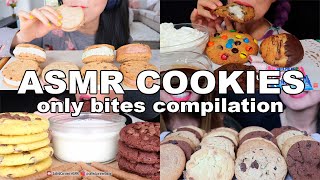 ASMR COOKIES COMPILATION ONLY BITES [upl. by Eedyak]