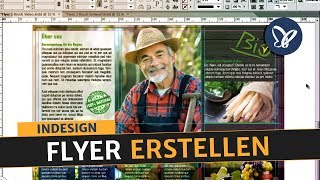 InDesign Tutorial Flyer erstellen und in Druck geben [upl. by Doane]