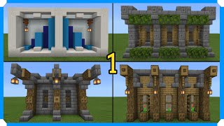 10 Minecraft Wall Designs In 100 Seconds Minecraft Bedrock Edition [upl. by Sibyls]