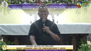 Advent Recollection 2022 Rev Fr Ciano Ubod Our Lady of Fatima Parish Panggangan Calape Bohol [upl. by Vivie520]