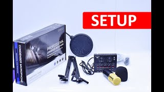 How to setup the V8 sound with BM800 condenser Microphone on a Laptop [upl. by Kirsteni]