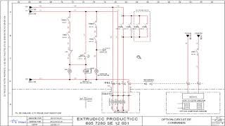 lecture des schémas électrique de lextrudicc variateur siemens [upl. by Akemed]