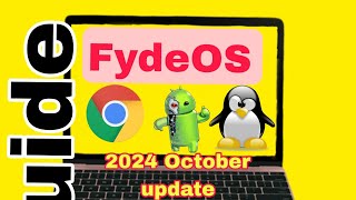 FydeOS Installation 2024 October update  android os for pc  new 2024 android os for pc chrome [upl. by Otrebogad]