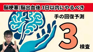 【☑内包後脚 障害】脳梗塞3日以内にやるべき3検査！手の機能回復 第18回 [upl. by Magdau]