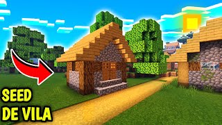 SEED DE VILA COM BIOMA DE NEVE  MINECRAFT TUTORIAL [upl. by Acissehc]