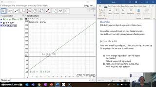 Hente ut informasjon fra grafer i GeoGebra [upl. by Farleigh]