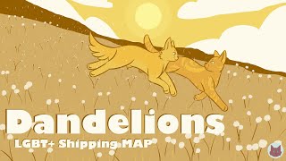 Dandelions  Complete Warrior Cats LGBT Shipping MAP [upl. by Atteuqcaj]