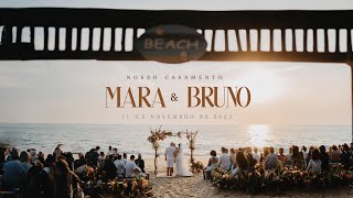 ENTRADA PERFEITA EM CASAMENTO NA PRAIA  MARA E BRUNO l MARESIAS l ULTRA 4K [upl. by Esten76]