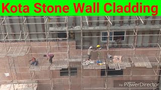 Kota Stone Wall Cladding  Kota Stone Wall Tile  Kota Stone Wall Design  Kota Stone Tiles [upl. by Winny]