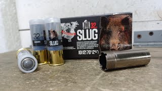 TEST MUNIZIONI DA CACCIA AL CINGHIALE CAL 12  CHEDDITE Slug 32 gr PROVA STROZZATURE [upl. by Desirae]