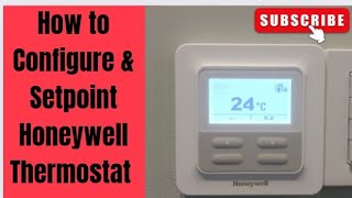 Honeywell thermostat Configuration and Override Setting [upl. by Levey]