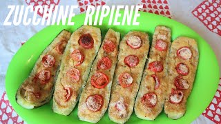 Zucchine ripiene  tonno   ricetta facile e veloce [upl. by Cassella]