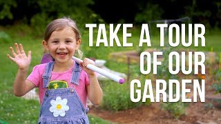 Gardening with Kids  The Garden Tour [upl. by Esilahc]