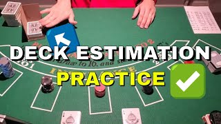 Card Counting Deck Estimation Drill  Blackjack [upl. by Ydnes]