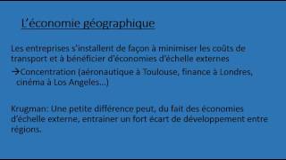 léconomie géographique [upl. by Nnayd598]