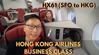 Business Class  SFOHKG  Hong Kong Airlines A350 [upl. by Goldy]