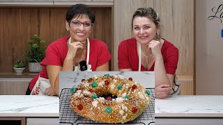 ROSCÓN DE REYES CON ESBIETA RecetasdeEsbieta NOS ENSEÑA HA HACER SU MEJOR ROSCÓN😍 Loli Domínguez [upl. by Karwan]