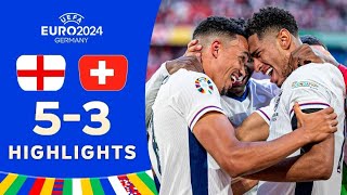 England vs Switzerland 53 HIGHLIGHTS  EURO 2024 [upl. by Claudie894]