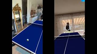 Quest 3 MixedReality  Eleven Table Tennis with avatars [upl. by Anatak666]