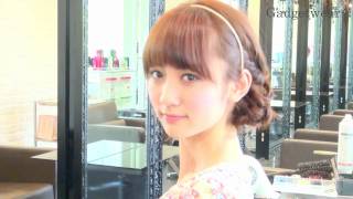 【簡単アップヘア】編み込み＆カチューシャのまとめ髪ヘアアレンジ【Hair Arrange 6】 [upl. by Adnyl]