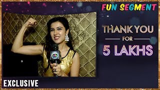 SHEENA BAJAJ Spreads 5 Rumors About Herself For Tellymasala As We Cross 5 Lakh Subscribers [upl. by Abbub]