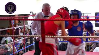 William Heaven Caerau Dragons ABC vs Riley Sedgwick Draig Goch ABC 43 kg Junior bout 301024 [upl. by Ydnar]