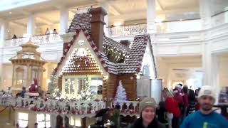 Grand Floridian Resort Disney World Christmas Tree amp Gingerbread House 2023 [upl. by Esirahs]