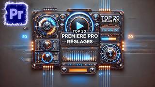 Top 20 des MEILLEURS RÉGLAGES sur ADOBE PREMIERE PRO 2024 [upl. by Notfa]