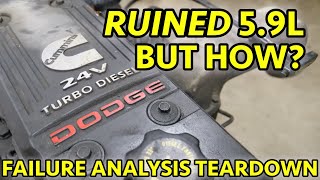 WORN OUT or ABUSED 368000 Mile 59L Dodge Ram Cummins Turbo Diesel Engine Teardown It Still Ran [upl. by Aikcin248]