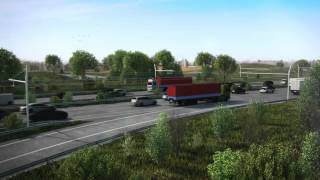 Siemens eHighway Animation Highway Application [upl. by Bonnee]