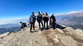 Chopta Tungnath Chandrashila Trek  Dec 2023  Uttarakhand chopta tungnath chandrashila trekking [upl. by Cornell]