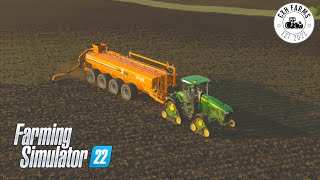 SLURRY SPREADING PREPERATION  Part 1  Alma Missouri US  FS22 [upl. by Suravaj]