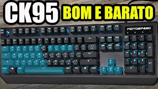 Review Teclado Mecânico Motospeed CK95 Bom e Barato [upl. by Lili]